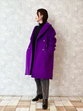 「初詣」｜もっちさん（レディース・158cm）の冬コーディネート