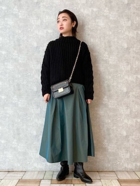 「初詣」｜もっちさん（レディース・158cm）の冬コーディネート