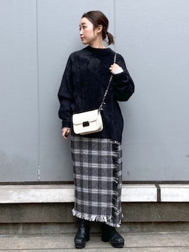 「初詣」｜もっちさん（レディース・158cm）の冬コーディネート