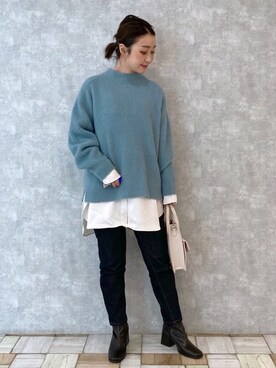 「初詣」｜もっちさん（レディース・158cm）の冬コーディネート