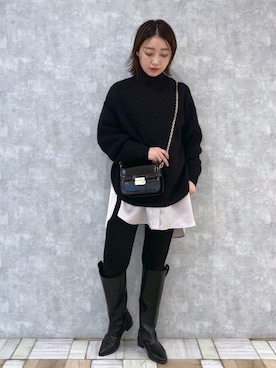 もっちさん（レディース・158cm）の冬コーディネート