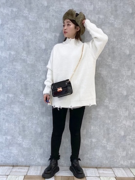 もっちさん（レディース・158cm）の冬コーディネート