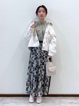 「ジージャン」｜もっちさん（レディース・158cm）の冬コーディネート