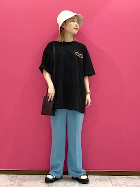 「主役はカラーパンツ」｜もっちさん（レディース・158cm）の春コーディネート