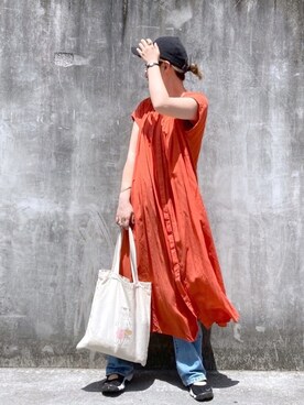 「JOINT WORKS（ジョイントワークス）のアイテム（ワンピース/ドレス）」を使った、もっちさん（レディース・158cm）の春コーディネート