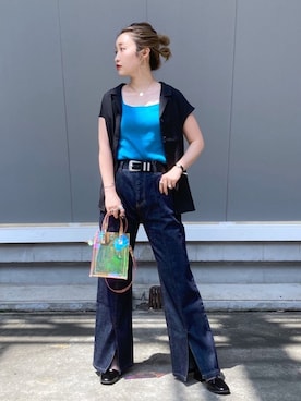 「これが私をアゲる服」｜もっちさん（レディース・158cm）の夏コーディネート