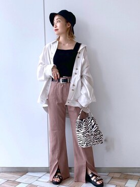 「COOLなこのコが仲間入り」｜「アイテム（ブルゾン）」を使った、もっちさん（レディース・158cm）の夏コーディネート