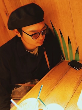 「CASIO（カシオ）のアイテム（ハンチング/ベレー帽）」を使った、なおさん（メンズ・180cm）の春コーディネート