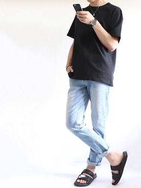 「SABLE CLUTCH（セーブルクラッチ）のアイテム」を使った、Y u    さん（メンズ・180cm）の夏コーディネート