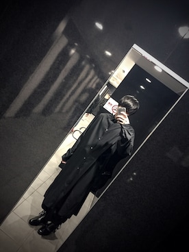 「Yohji Yamamoto（ヨウジヤマモト）のアイテム（トートバッグ）」を使った、Aki:Ⓜ︎さん（メンズ・170cm）の秋コーディネート