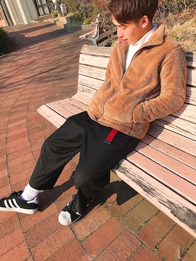 「おでかけ」｜「アイテム（その他アウター）」を使った、K&Yさん（メンズ・170cm）の冬コーディネート