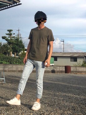 「adidas NEO Label（アディダス　ネオ　レーベル）のアイテム」を使った、ゆっこさん（メンズ・163cm）の夏コーディネート