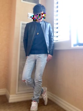 「hummel（ヒュンメル）のアイテム（スニーカー）」を使った、ゆっこさん（メンズ・163cm）の春コーディネート