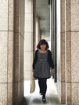 「TAIPEI」｜「アイテム（その他アウター）」を使った、Huitingさん（レディース・155cm）の冬コーディネート