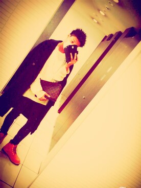 「＃デニム」｜「アイテム（ブーツ）」を使った、kevinさん（メンズ・172cm）の冬コーディネート