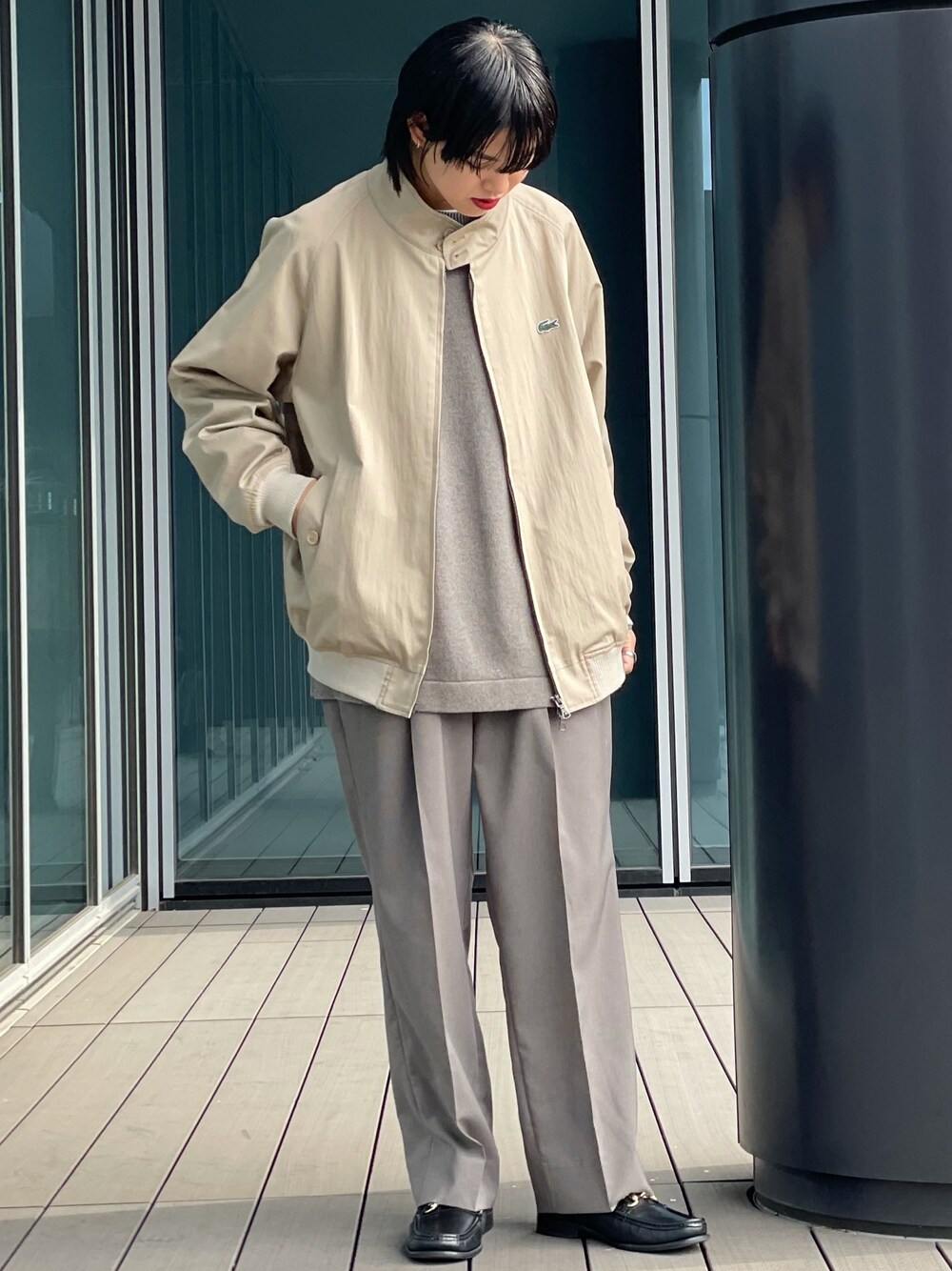 LACOSTE × BEAMS / 別注 Harrington Jacket 20210319065857488_1000.jpg
