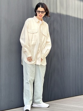 「BEAMS（ビームス）のアイテム」を使った、WAKAさん（レディース・170cm）の夏コーディネート