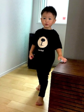 「kids」｜「アイテム（おもちゃ）」を使った、ユウさん（キッズ・90cm）の春コーディネート