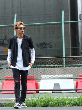 「improves（インプローブス）のアイテム（トップス）」を使った、こじたくさん（メンズ・185cm）の秋コーディネート