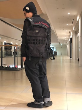 「TYPE BLUE（タイプブルー）のアイテム（デニムパンツ）」を使った、hirokiさん（メンズ・174cm）の冬コーディネート
