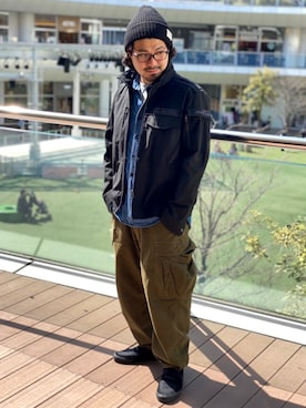 「春めきシューズ」｜「アイテム（スリッポン）」を使った、hirokiさん（メンズ・174cm）の春コーディネート