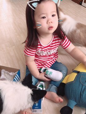 MOMOさん(キッズ・80cm)の夏コーディネート