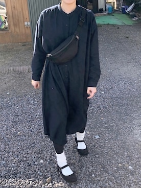 「カンフーシューズ」｜ハナレさん（レディース・154cm）の春コーディネート