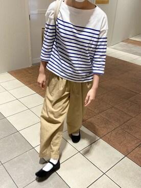 「SVEC（シュベック）のカンフーシューズ kung fu Shoes / ストラップパンプス（バレエシューズ）」を使った、ハナレさん（レディース・154cm）の秋コーディネート