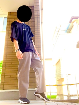 「リドム」｜「アイテム（アナログ腕時計）」を使った、シンさん（メンズ・170cm）の秋コーディネート