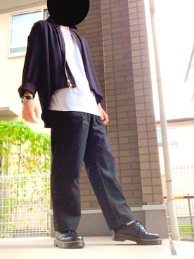「リドム」｜「アイテム（アナログ腕時計）」を使った、シンさん（メンズ・170cm）の秋コーディネート