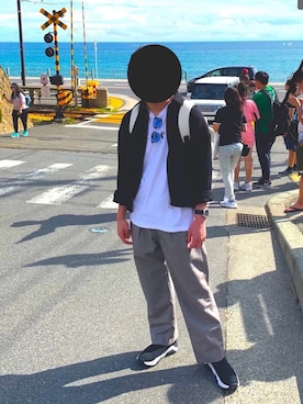「リドム」｜「アイテム（アナログ腕時計）」を使った、シンさん（メンズ・170cm）の秋コーディネート