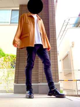 「リドム」｜「アイテム（ブーツ）」を使った、シンさん（メンズ・170cm）の秋コーディネート