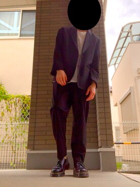 「リドム」｜「アイテム（ブーツ）」を使った、シンさん（メンズ・170cm）の秋コーディネート