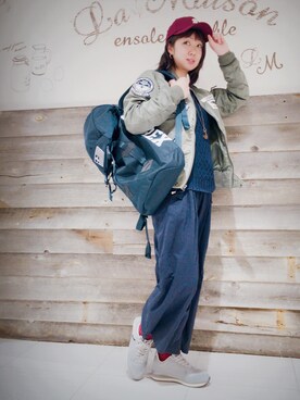 Risaさん（レディース・163cm）の冬コーディネート