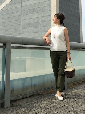 「Two Faces（トゥーフェイシーズ）のアイテム（トップス）」を使った、Ayaさん（レディース・160cm）の春コーディネート