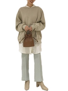 「LOWRYS FARM（ローリーズファーム）のストレッチヒールブーツ　851418（ブーツ）」を使った、SARAさん（レディース・163cm）の冬コーディネート