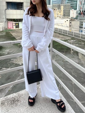 「SPIRALGIRL（スパイラルガール）のアイテム（スウェットパンツ）」を使った、sg_kanamiさん（レディース・162cm）の春コーディネート