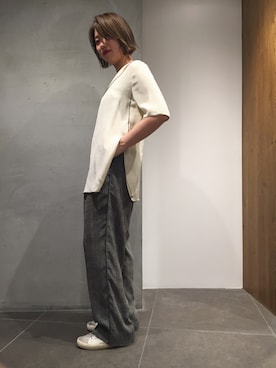 「M/M ATTACHMENT（エムエムアタッチメント）のアイテム（パンツ）」を使った、T.yukikoさん（レディース・160cm）の春コーディネート