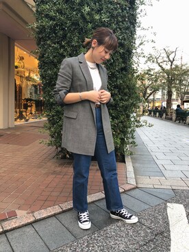 「ANNE MARIE CHAGNON（アンマリーシャニョン）のアイテム」を使った、T.yukikoさん（レディース・157cm）の秋コーディネート