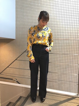 「forte_forte（フォルテフォルテ）のアイテム（シャツ/ブラウス）」を使った、T.yukikoさん（レディース・157cm）の秋コーディネート