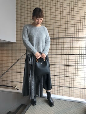 T.yukikoさん(レディース・157cm)の冬コーディネート