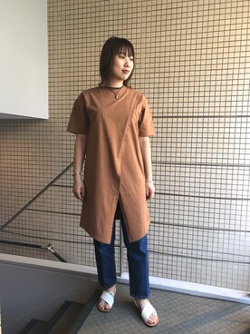 「ANNE MARIE CHAGNON（アンマリーシャニョン）のアイテム」を使った、T.yukikoさん（レディース・157cm）の春コーディネート