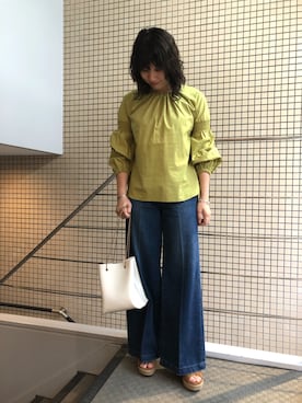 「Marilyn Moon（マリリンムーン）のアイテム」を使った、T.yukikoさん（レディース・157cm）の夏コーディネート
