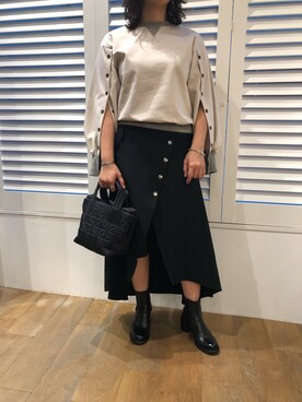 「VeeCollective（ヴィーコレクティブ）のアイテム」を使った、T.yukikoさん（レディース・157cm）の夏コーディネート