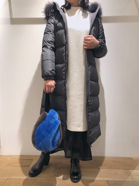 「TATRAS」｜「アイテム（その他シューズ）」を使った、T.yukikoさん（レディース・157cm）の冬コーディネート