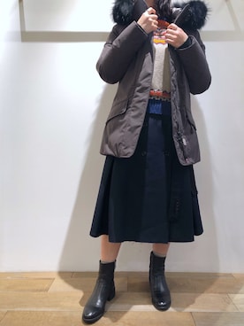 T.yukikoさん（レディース・157cm）の冬コーディネート