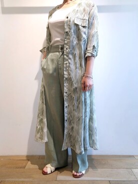 B'2nd 新宿｜T.yukiko使用「DROIT BELLO（DROIT BELLO（ドロイトベロ）総柄ワンピース）」的時尚穿搭