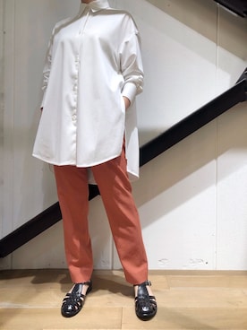「B2nd」｜「アイテム（その他シューズ）」を使った、T.yukikoさん（レディース・156cm）の夏コーディネート