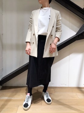 T.yukikoさん(レディース・156cm)の冬コーディネート