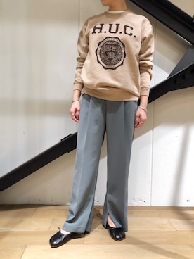 「B2nd」｜「アイテム（バレエシューズ）」を使った、T.yukikoさん（レディース・156cm）の冬コーディネート